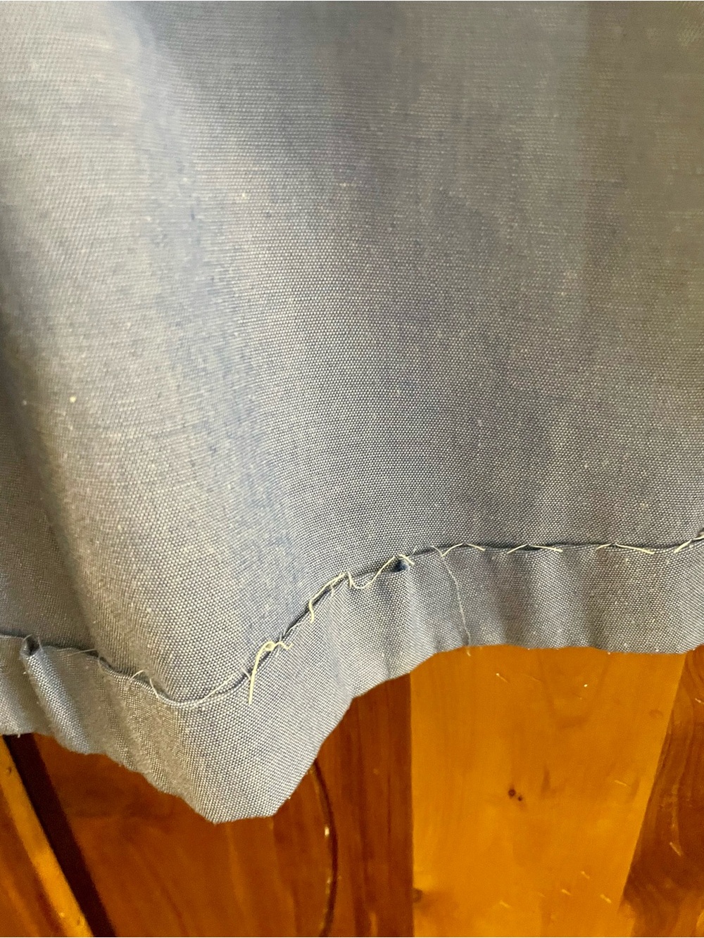 Vintage Chambray Side Button A-Line Skirt - Picture 4 of 9